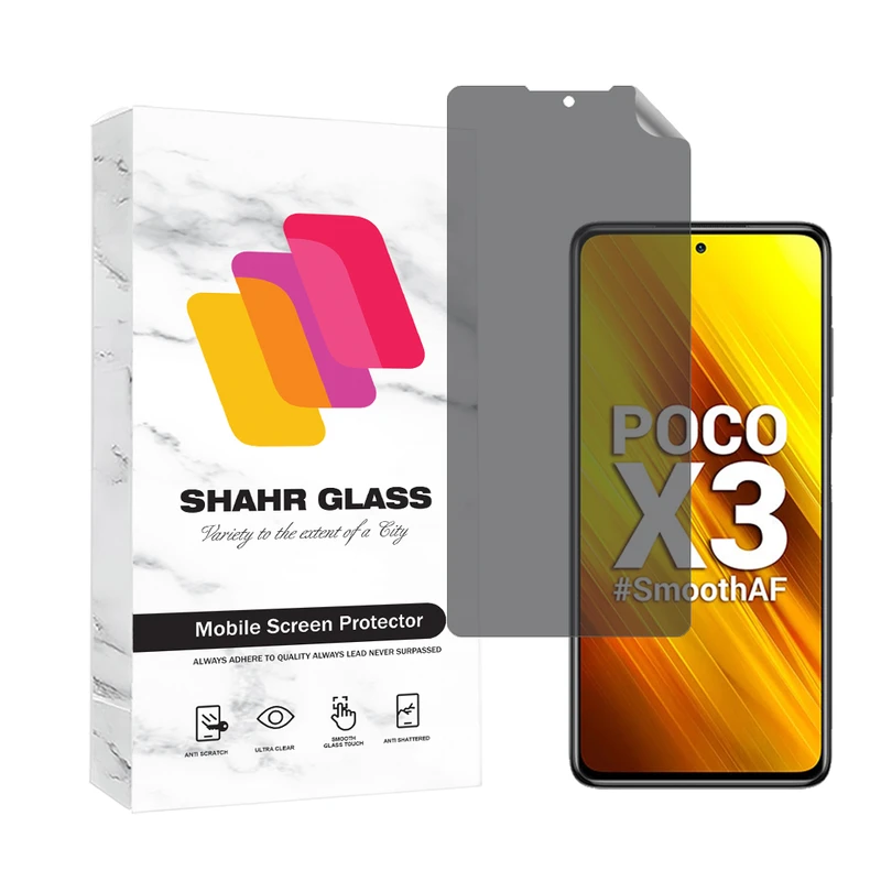  محافظ صفحه نمایش هیدروژل شهر گلس مدل NAPRIFRSH مناسب برای گوشی موبایل شیائومی Poco X3