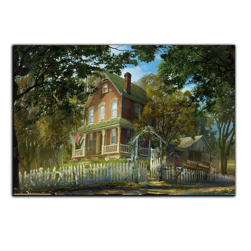 تابلو شاسی بکلیت طرح کلبه جنگلی مدل SH-S5324