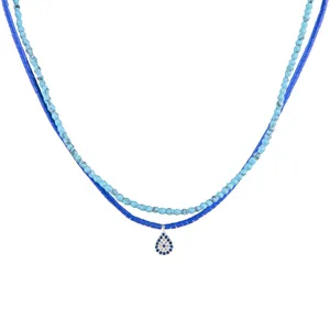 گردنبند نقره زنانه ریسه گالری مدل دریا 5260