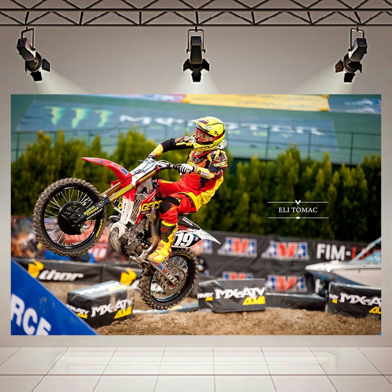 استیکر طرح مسابقات موتور کراس مدل Eli Tomac کد AR41128