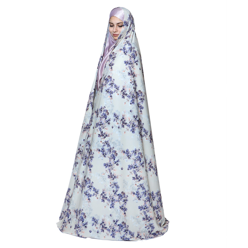چادر نماز حجاب فاطمی مدل برگ ریزان سوپر سافت گیاهی کد OSTE7030