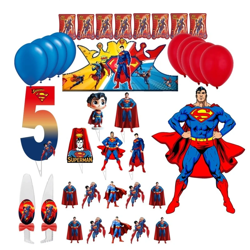 مجموعه 38 عددی تم تولد مدل اونجرز طرح سوپرمن کد 05