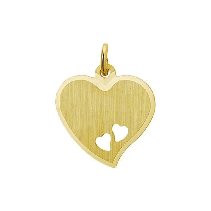 آویز گردنبند طلا 18 عیار زنانه قیراط طرح قلب کد GH4897