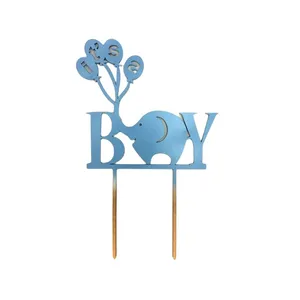 تاپر کیک طرح تعیین جنسیت مدل پسر کد 01