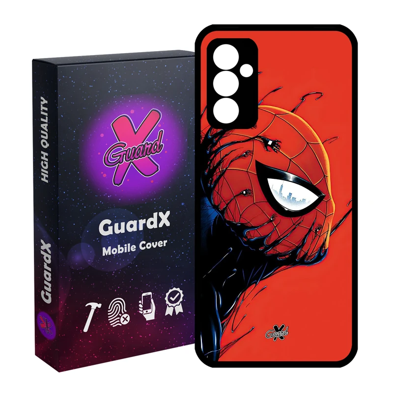کاور گارد ایکس طرح مرد عنکبوتی مدل Glass10566 مناسب برای گوشی موبایل سامسونگ Galaxy S23 FE