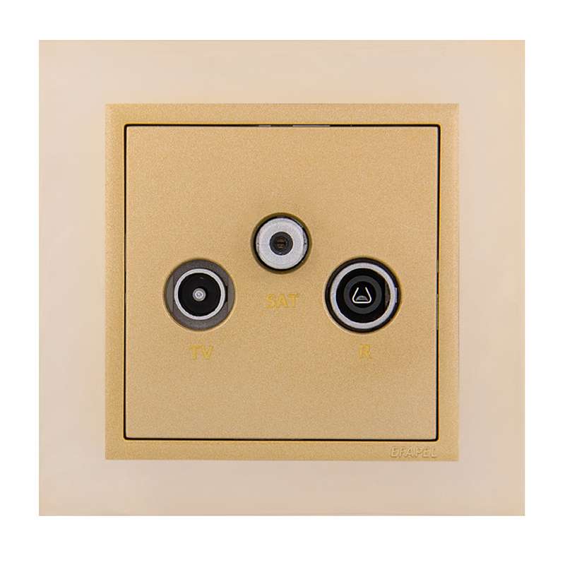 پریز آنتن ایفاپل مدل LOGUS90 METALLO کد 90910TOU/21543/90775
