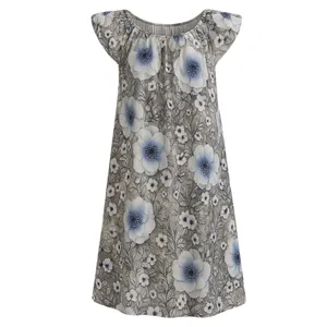 پیراهن آستین تا روی شانه راحتی زنانه مدل آنابلا کد 68