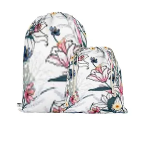کوله پشتی ورزشی مدوپد مدل گل‌های ارکیده کد md00141 بسته 2 عددی