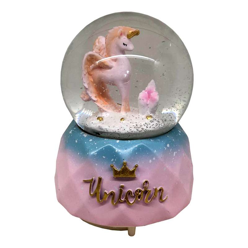 گوی موزیکال مدل اسب تک شاخ طرح Unicorn کد KAB5076