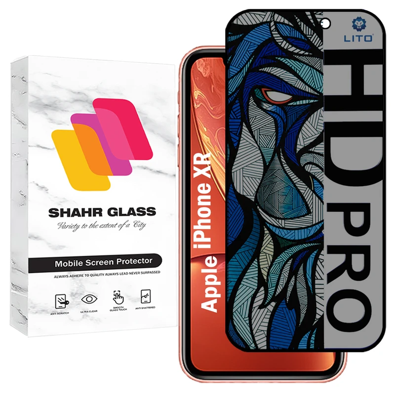 محافظ صفحه نمایش شهر گلس مدل LITOPRV مناسب برای گوشی موبایل اپل iPhone XR