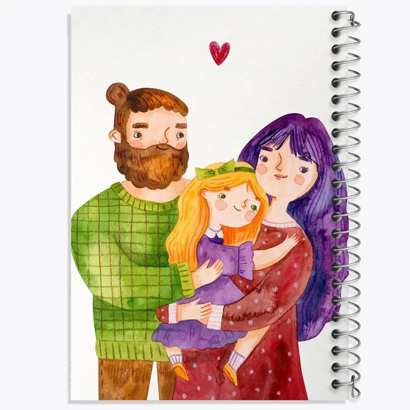 دفتر مشق 50 برگ خندالو مدل خانواده شاد کد 29051