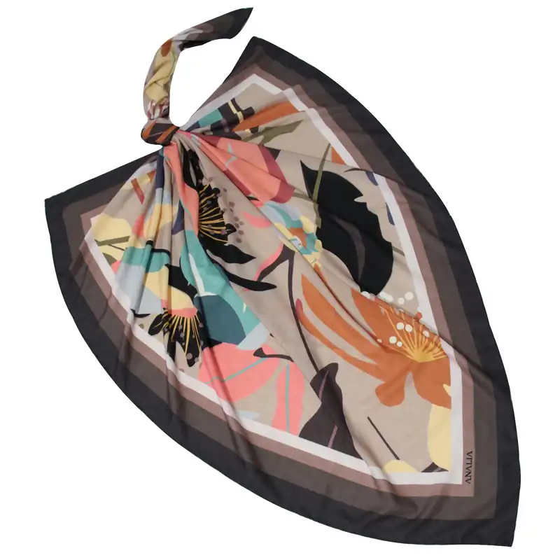 روسری زنانه مدل نخی قواره بزرگ جدید بهاری کد ana-3006