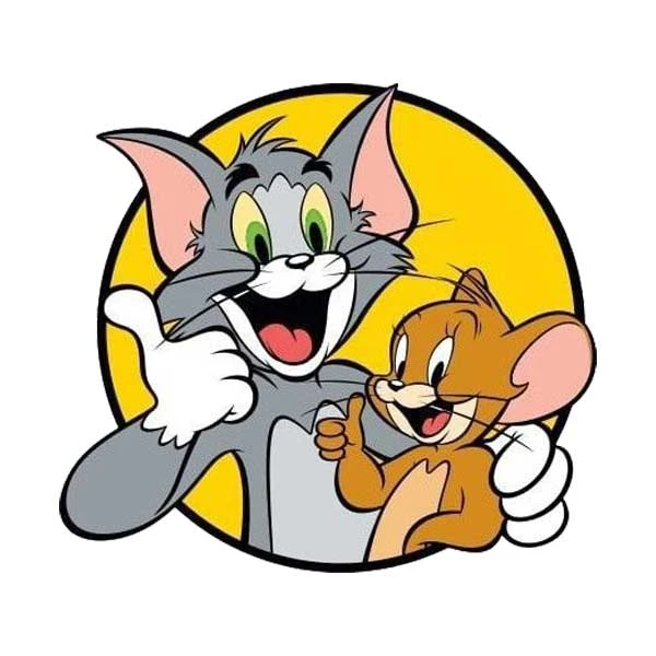 استیکر پارچه و لباس پاد آفرین مدل کارتون نام و جری کد 530