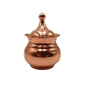 قندان مسی  مدل لب چین طرح پارسیان