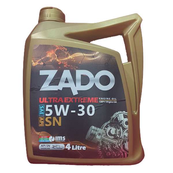 روغن موتور خودرو زادو مدل SAE 5W30-16000 حجم 4 لیتر
