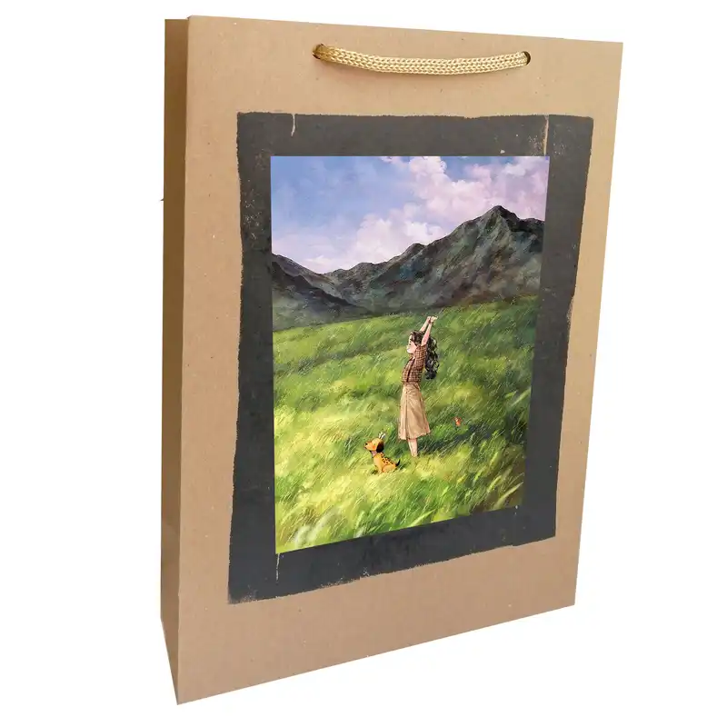 پاکت هدیه مدل دختر طبیعت