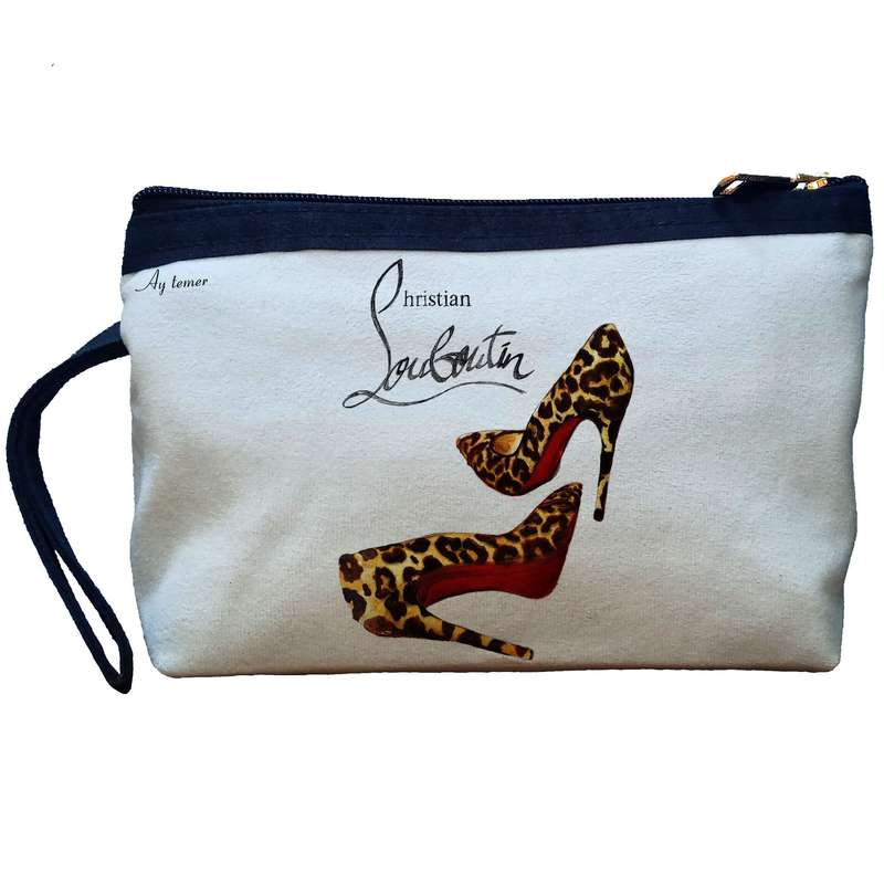 کیف لوازم آرایش زنانه آی تمر مدل پلنگی کد 260