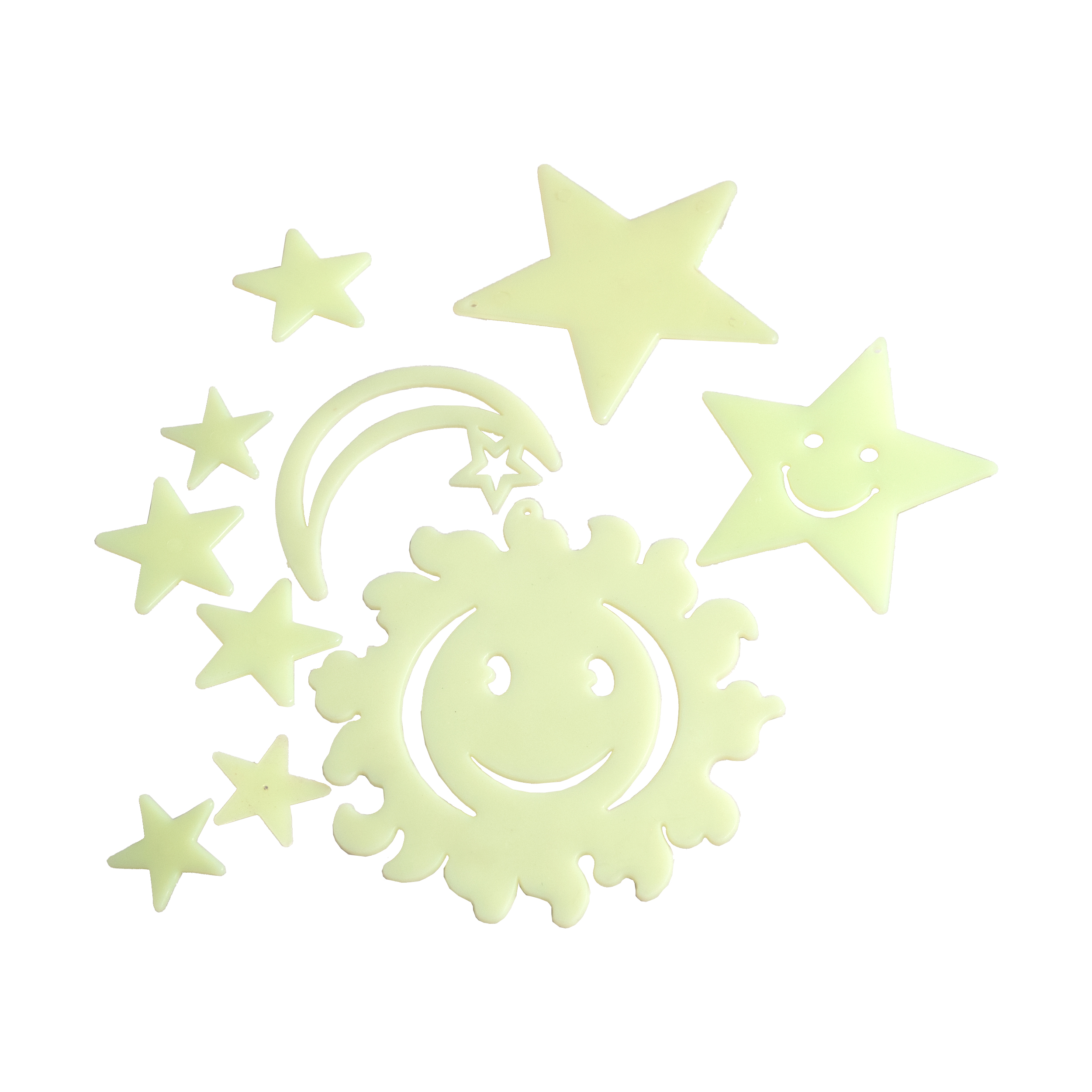 استیکر کودک کیدزپرو طرح خورشید و ماه و ستاره کد 0888 مجموعه 10 عددی