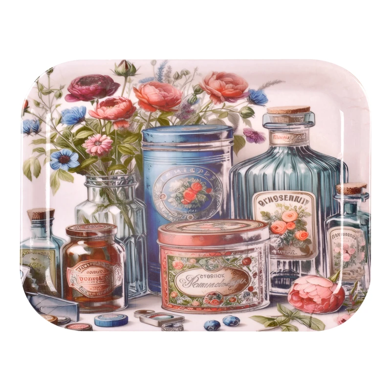 سینی بدون دسته مهروز مدل 7771 بانکه سایز 25×33 سانتی متر