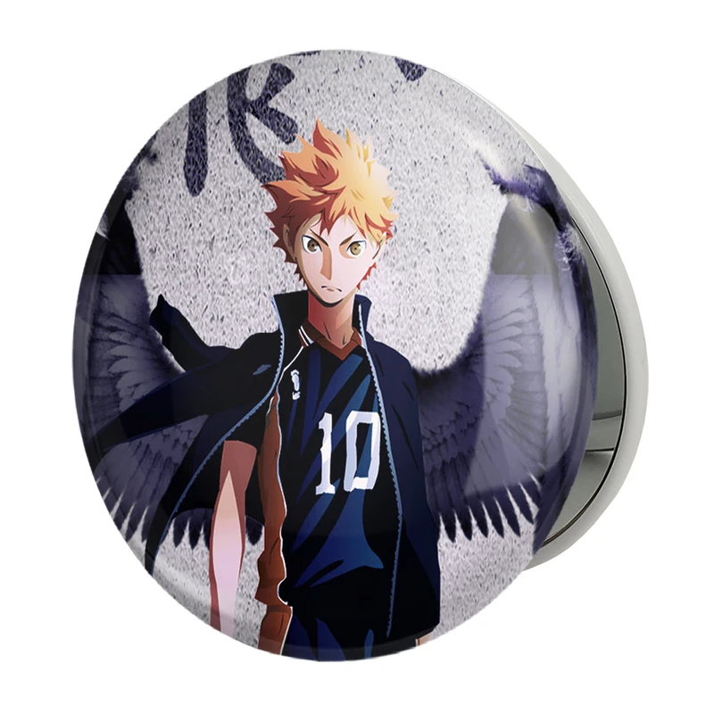 آینه جیبی خندالو طرح هیناتا شویو انیمه آبشار سرنوشت هایکیو کاگیاما مدل تاشو کد 11189 