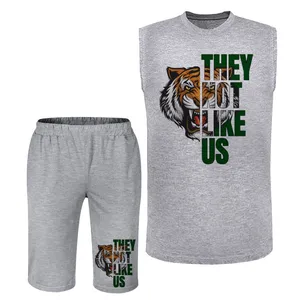 ست تاپ و شلوارک مردانه مدل پلنگ A273