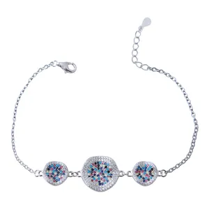    دستبند نقره زنانه بازرگانی میلادی کد DP_337