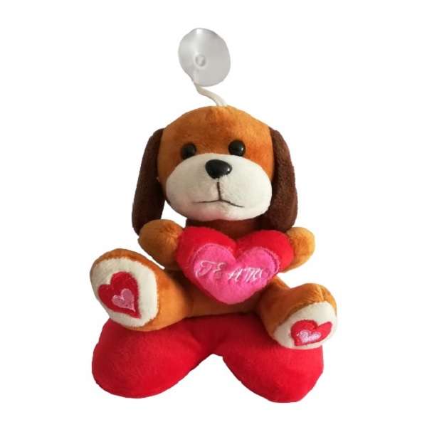 آویز عروسکی مدل سگ روی قلب