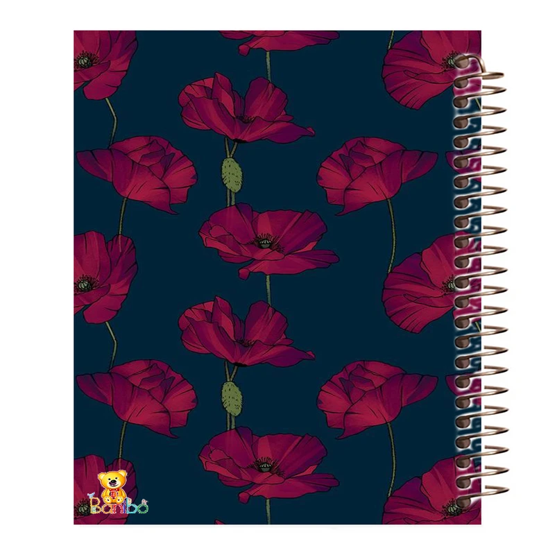 دفتر زبان 100 برگ بانیبو مدل گل کد 106