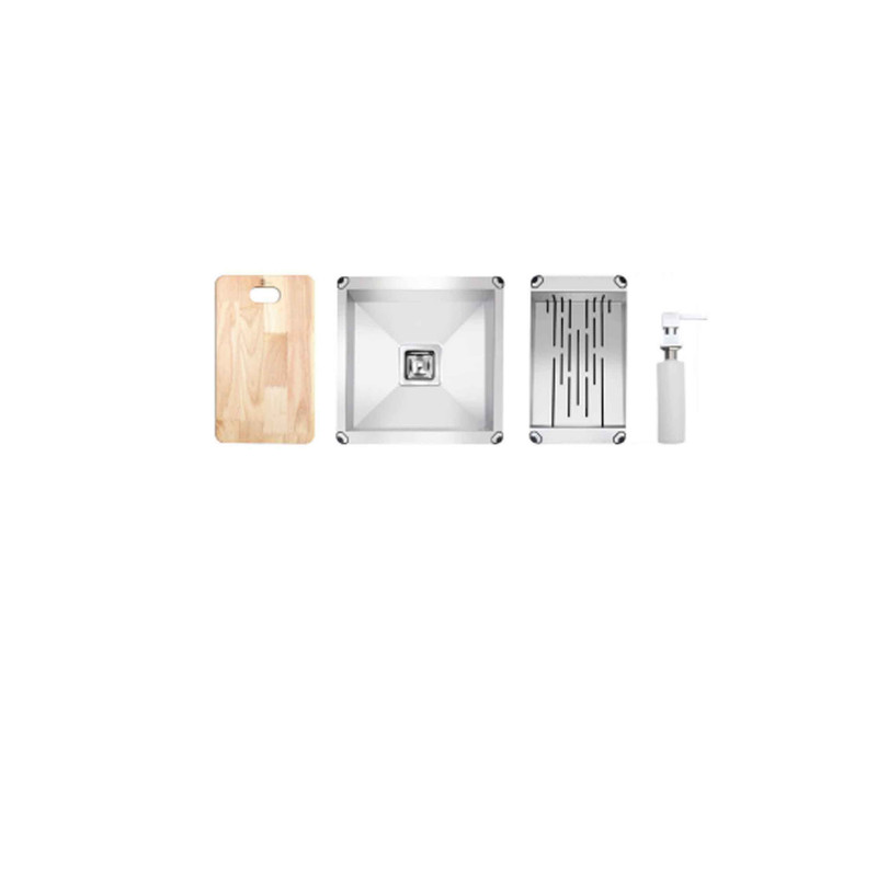 سینک ظرفشویی استیل توکار یک لگنه متا مدل ML104S