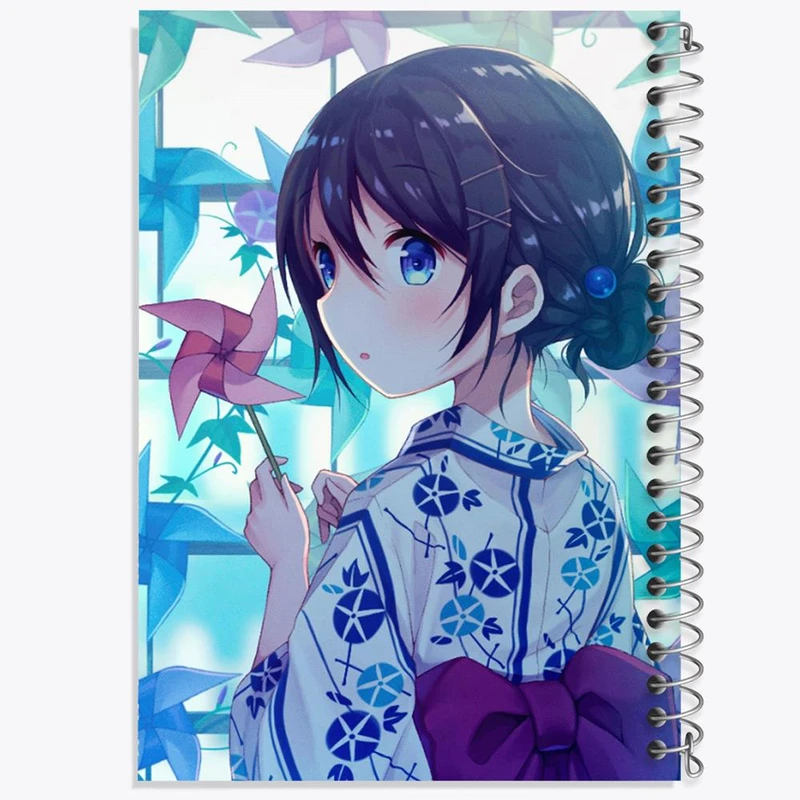 دفتر مشق 100 برگ خندالو طرح دختر انیمه ای کد 18100