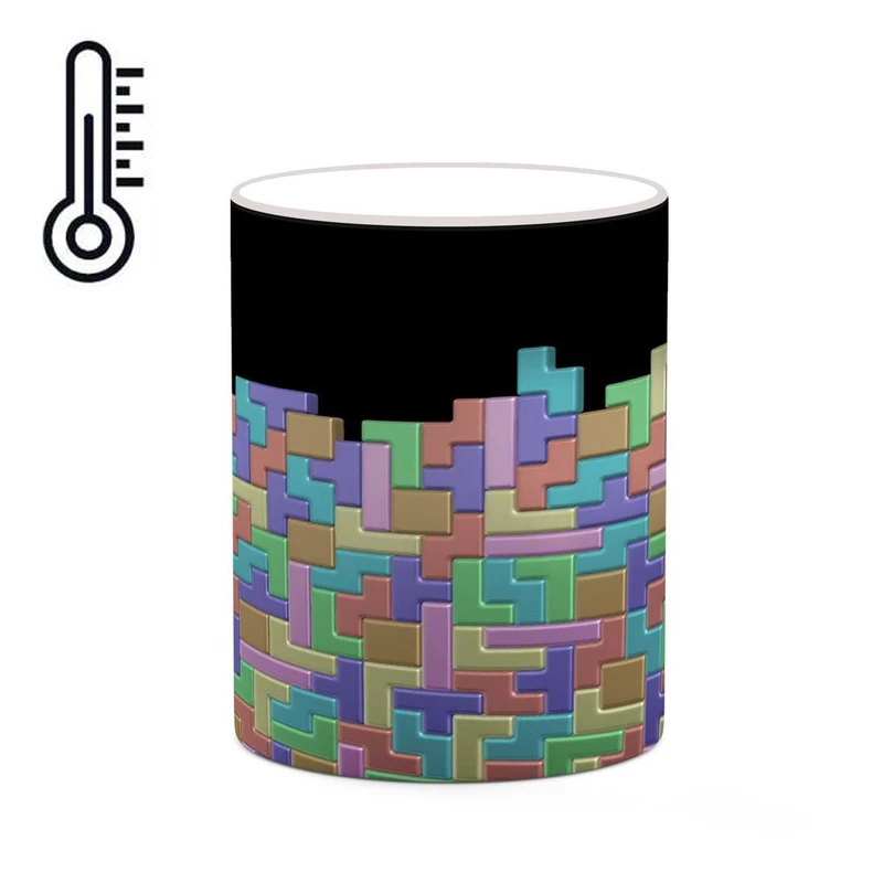 ماگ حرارتی کاکتی مدل بازی تتریس Tetris کد mgh30750