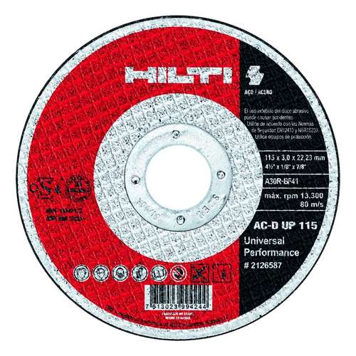 صفحه برش فلز هیلتی مدل AC-D 180 UP مجموعه 5 عددی