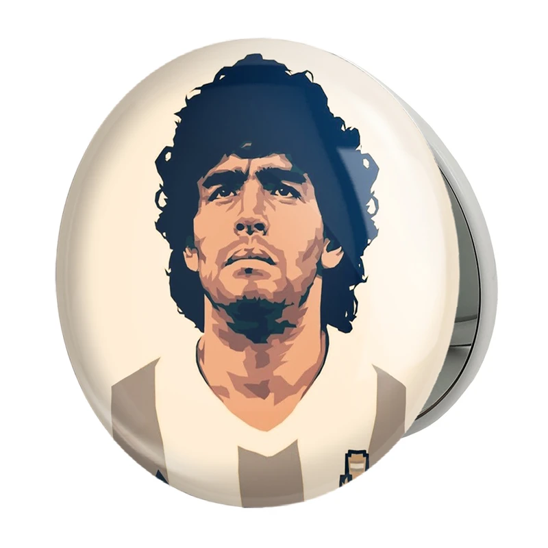 آینه جیبی خندالو طرح مارادونا مدل تاشو کد 2090 