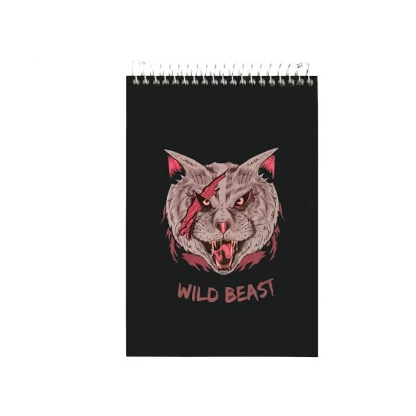 دفتر یادداشت 80 برگ پاپکو مدل Wild Beast