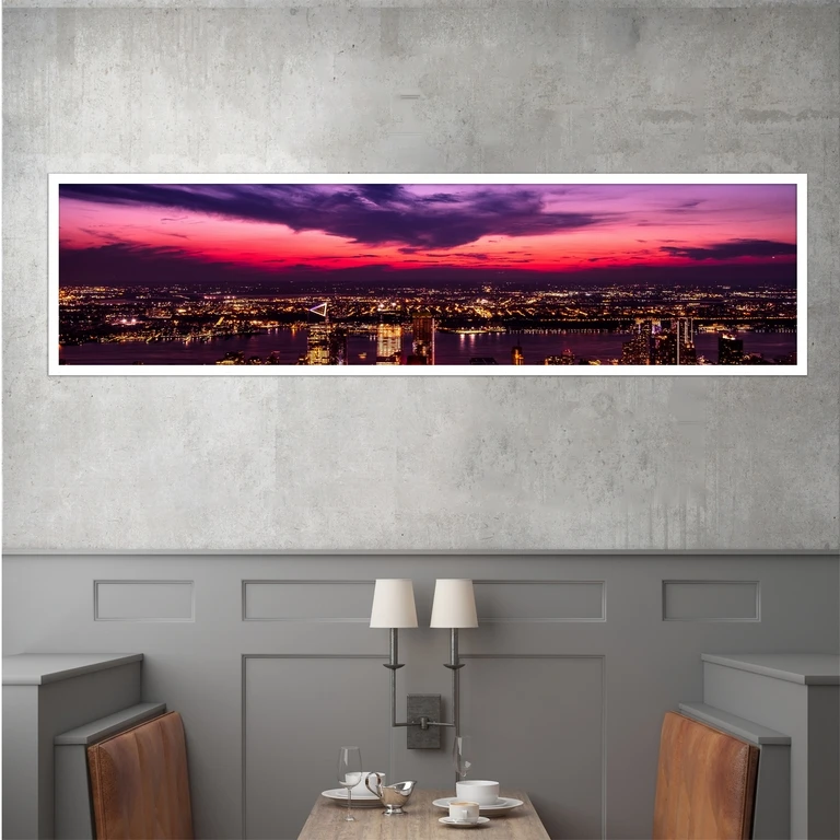 تابلو بکلیت طرح منظره شهر مدل W-7487