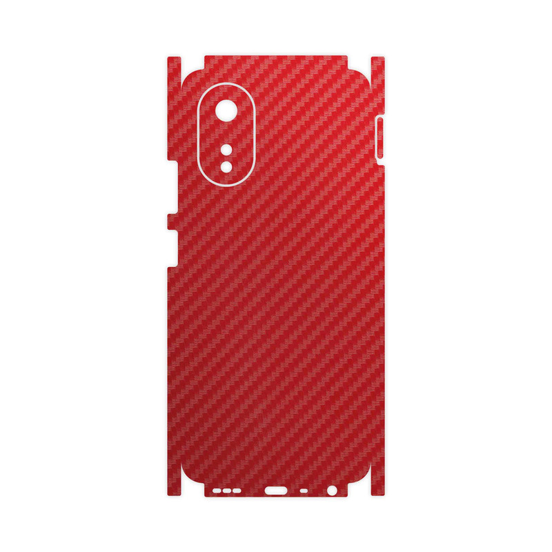 برچسب پوششی ماهوت مدل Red-Fiber-FullSkin مناسب برای گوشی موبایل اپو A38