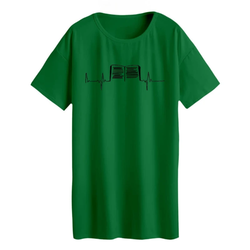 تی شرت لانگ زنانه مدل  کتاب کد 1