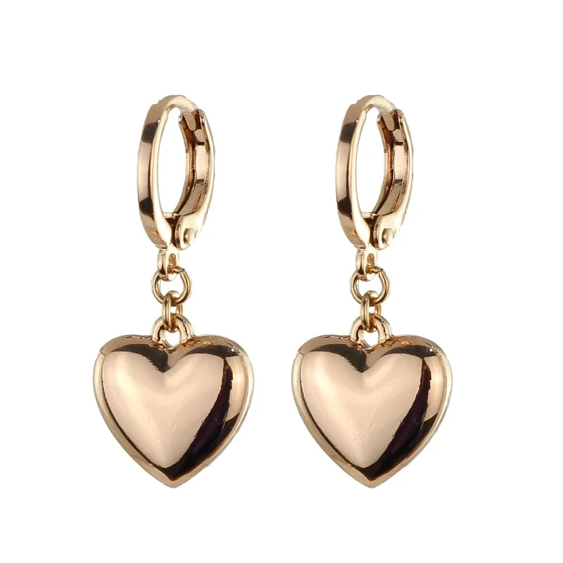 گوشواره آویز زنانه ژوپینگ مدل آویز قلبی