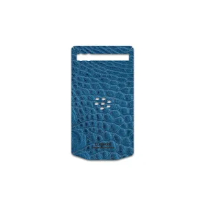 MAHOOT Blue-Crocodile-Leather Cover Sticker for BlackBerry Porsche Design P9983