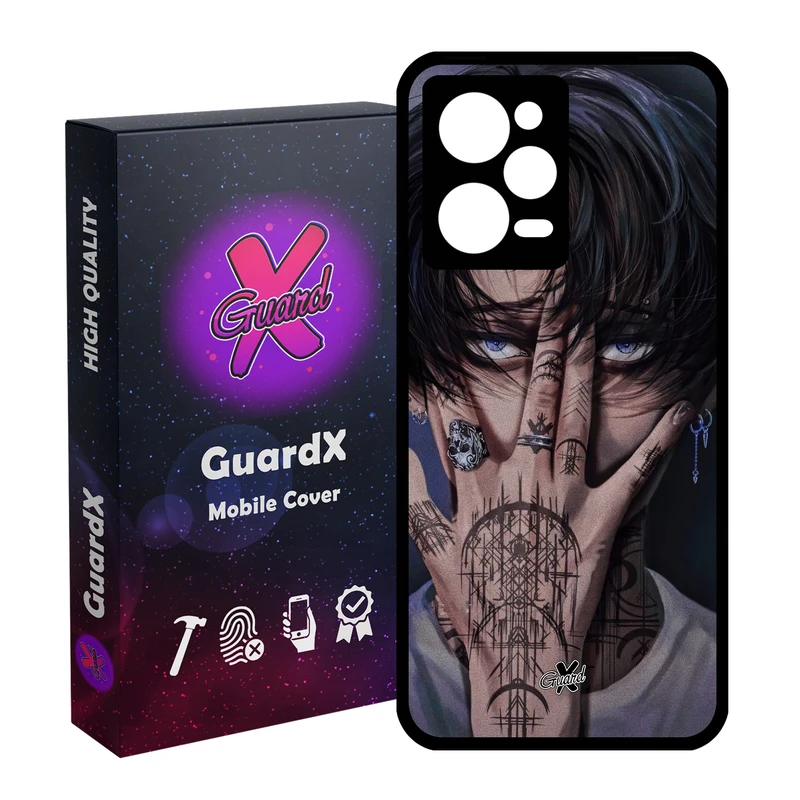 کاور گارد ایکس طرح لیوای آکرمن انیمه مدل Glass10557 مناسب برای گوشی موبایل شیائومی Redmi Note 12 Pro 5G/Poco X5 Pro 5G/Note 12 Pro Pro speed