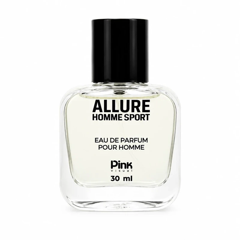 عطر جیبی مردانه پینک ویژوآل مدل Allure Homme Sport با رایحه خنک و مرکباتی حجم 30 میلی‌لیتر