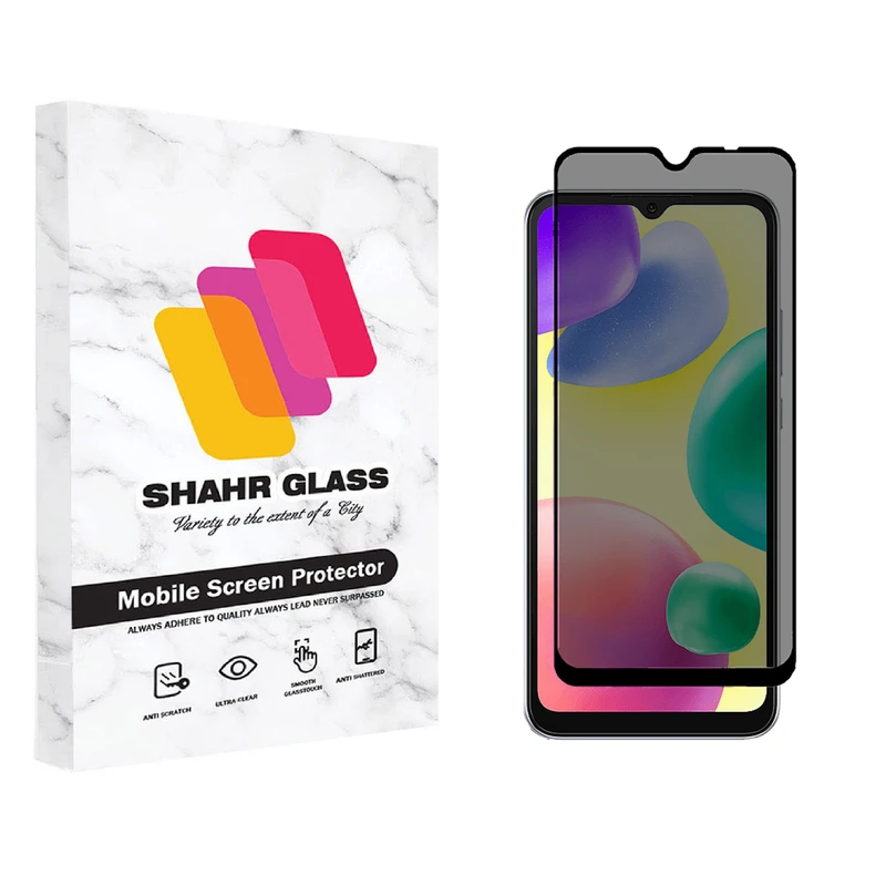 محافظ صفحه نمایش شهر گلس حریم شخصی مدل PRV  مناسب برای گوشی موبایل شیائومی Redmi 10A