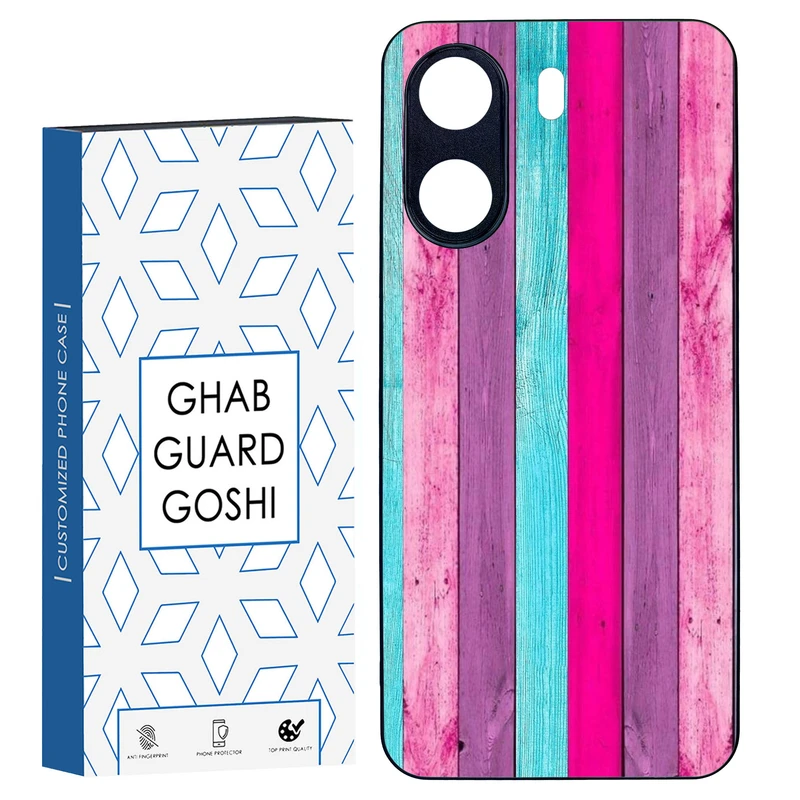 کاور قاب گارد گوشی طرح چوب رنگی کد TPU-253 مناسب برای گوشی موبایل شیائومی REDMI 13C / POCO C65