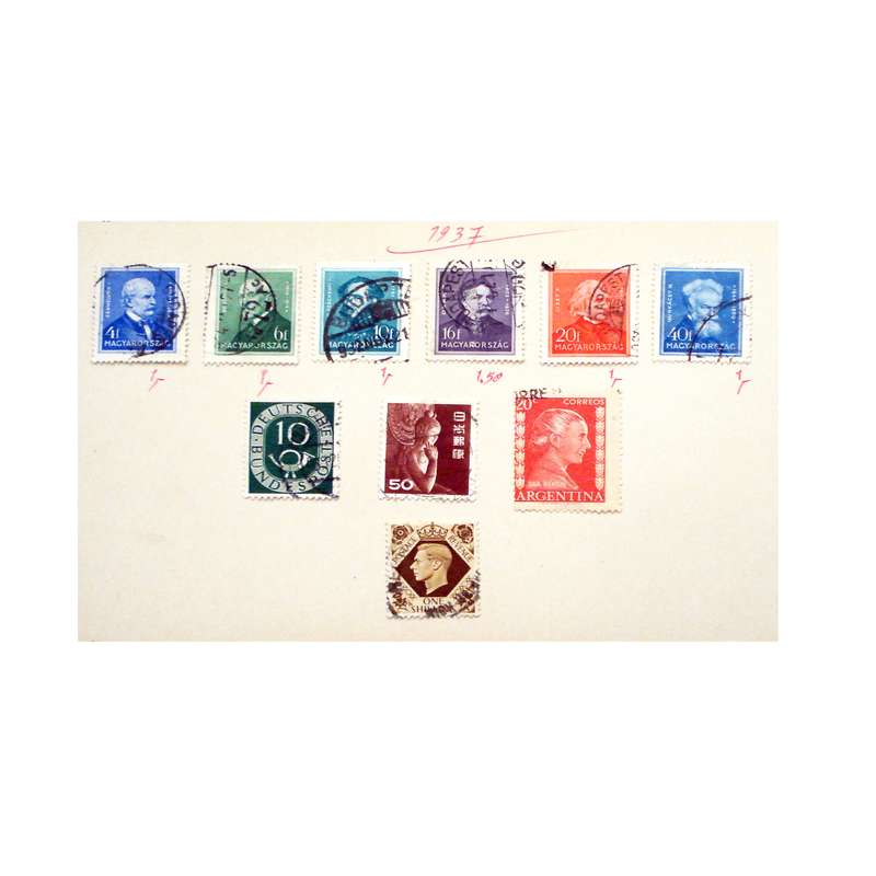 تمبر یادگاری مدل مشاهیر کد DS1958 مجموعه 10 عددی