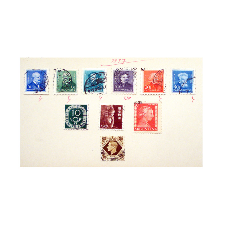 تمبر یادگاری مدل مشاهیر  کد DS1958 مجموعه 10 عددی