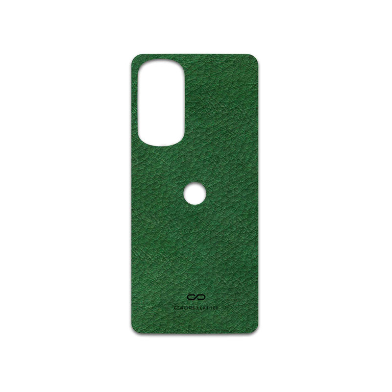 برچسب پوششی ماهوت مدل Green-Leather مناسب برای گوشی موبایل موتورولا Edge 30