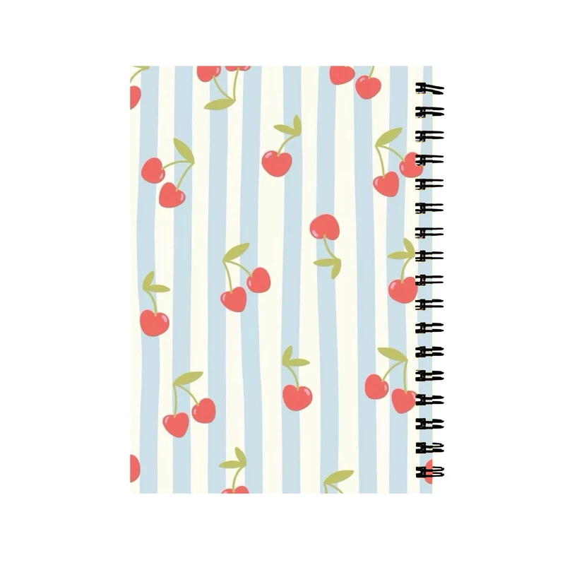 دفتر مشق 60 برگ طرح گیلاس فانتزی کد 658