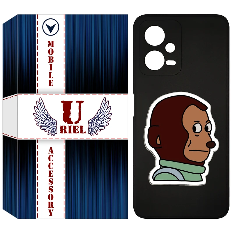 کاور یوریل مدل KSH کد 88 طرح میمون مناسب برای گوشی موبایل شیائومی Poco X5 / Redmi Note 12 5G