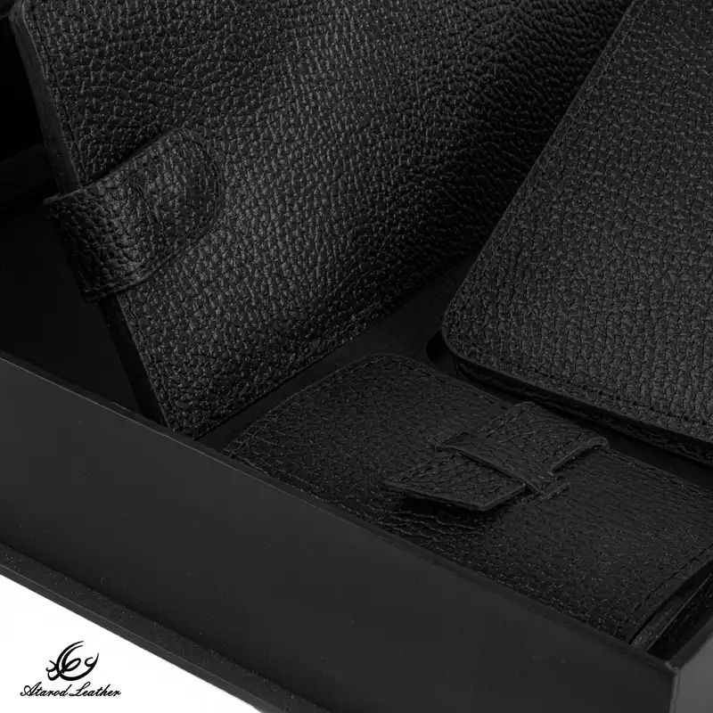 ست هدیه چرم عطارد مدل چرم طبیعی کد A42