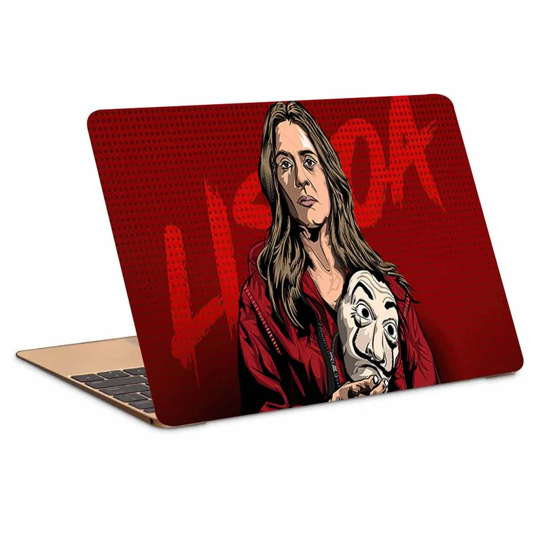 استیکر لپ تاپ طرح money heist کد N-382 مناسب برای لپ تاپ 15.6 اینچ